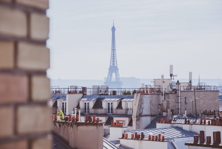 Paris rooftop view